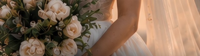 A bridal bouquet of blush roses